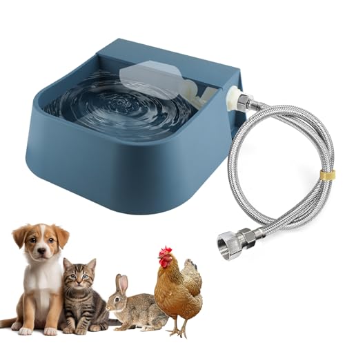 Billionchains Automatischer Wassernapf für 1,9 cm GHT männlichen Wasserhahn, 2 l Wasserspender für den Außenbereich, automatischer Wasserspender mit 1,5 m Wasserschlauch Billionchains Automatischer Wassernapf für 1,9 cm GHT männlichen Wasserhahn, 2 l Wasserspender für den Außenbereich, automatischer Wasserspender mit 1,5 m Wasserschlauch von BillionChains