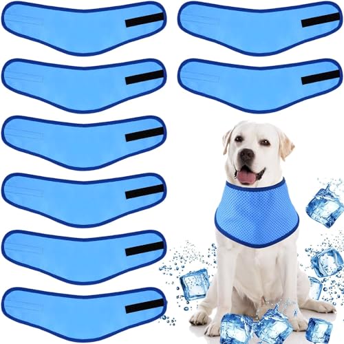 Kühlendes Hundehalstuch, Kühlhalsband für Hunde, 8 Stück, Eis-Hunde-Bandana, sofortige Kühlung, Bandana, kühlendes Hundehalsband, kühlende Bandanas für Hund und Katze, beruhigendes heißes Wetter, Kühlendes Hundehalstuch, Kühlhalsband für Hunde, 8 Stück, Eis-Hunde-Bandana, sofortige Kühlung, Bandana, kühlendes Hundehalsband, kühlende Bandanas für Hund und Katze, beruhigendes heißes Wetter, von Bimhayuu