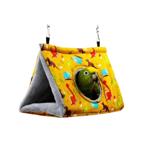 Warmes Vogelnest, Hängematte, Samt, Schuppen, Hütte, Käfig, Plüsch, flauschig, für Papageien, Sittiche, Nymphensittiche, Wellensittiche, Unzertrennliche, Größe M, Gelb Warmes Vogelnest, Hängematte, Samt, Schuppen, Hütte, Käfig, Plüsch, flauschig, für Papageien, Sittiche, Nymphensittiche, Wellensittiche, Unzertrennliche, Größe M, Gelb von Bimhayuu