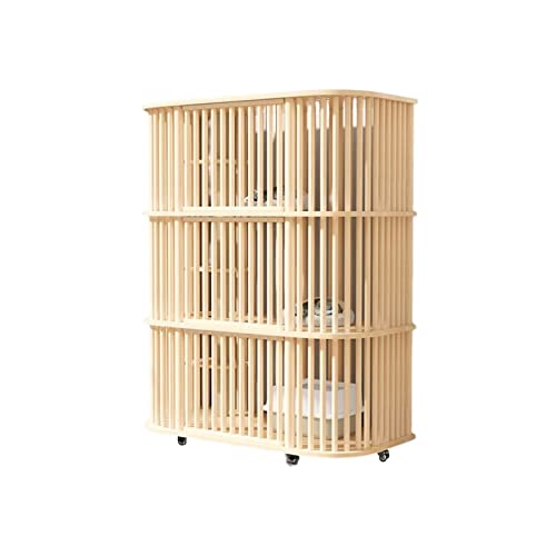 Cat Condos Grid cat villa cat cage home indoor cat cabinet oversized free space cat house house Cat Villa (Size : Gold) von BinOxy