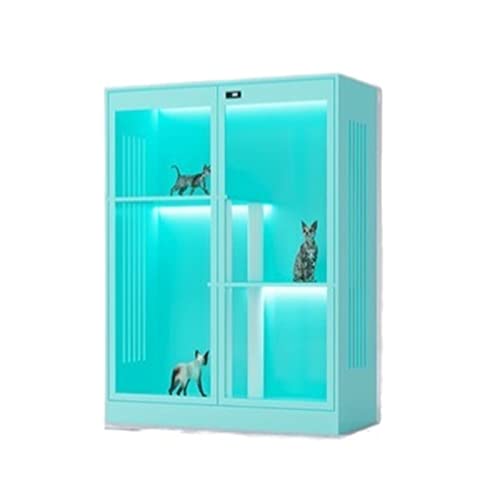 Cat Condos Steel Cat Cage Cat Villa Cat House Cat Display Cabinet Cat House Cat Litter Home Indoor Large Space Multi-layer Cat Villa von BinOxy