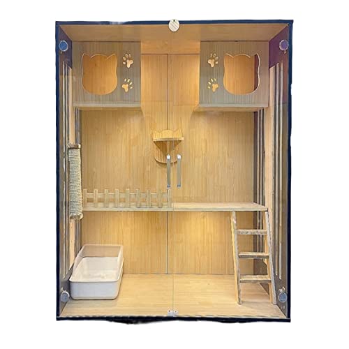 Katzenhütte Katzenkäfig Villa Home Cat Cage Indoor Katzenschrank Katzenhaus Katze Katze Villa Luxus großer zweistöckiger Katzenvilla Katzenvilla Katzenhütte Katzenkäfig Villa Home Cat Cage Indoor Katzenschrank Katzenhaus Katze Katze Villa Luxus großer zweistöckiger Katzenvilla Katzenvilla von BinOxy