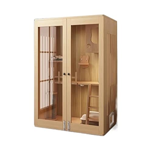 Katzenhütte Katzenkäfig Zuhause Katzenstreu Doppeldecker-Katzenvilla Katzenhaus Innen-Katzenhaus Geschlossener Katzenschrank Katzenhaus aus Holz Katzenvilla Katzenhütte Katzenkäfig Zuhause Katzenstreu Doppeldecker-Katzenvilla Katzenhaus Innen-Katzenhaus Geschlossener Katzenschrank Katzenhaus aus Holz Katzenvilla von BinOxy