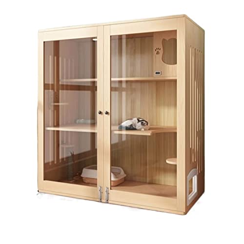 Katzenhütte Katzenkäfig Zuhause Katzenstreu Doppeldecker-Katzenvilla Katzenhaus Innen-Katzenhaus Geschlossener Katzenschrank Katzenhaus aus Holz Katzenvilla Katzenhütte Katzenkäfig Zuhause Katzenstreu Doppeldecker-Katzenvilla Katzenhaus Innen-Katzenhaus Geschlossener Katzenschrank Katzenhaus aus Holz Katzenvilla von BinOxy