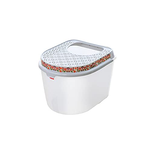 Katzenklo Cat-Wurf-Kasten Vollständig geschlossener spritzerfestes Top-in halbgeschlossener Katzen-Toiletten-Übergroß-Katzenbedarf for Katzen unter 20 kg geeignet Katzentoilette (Color : C) von BinOxy