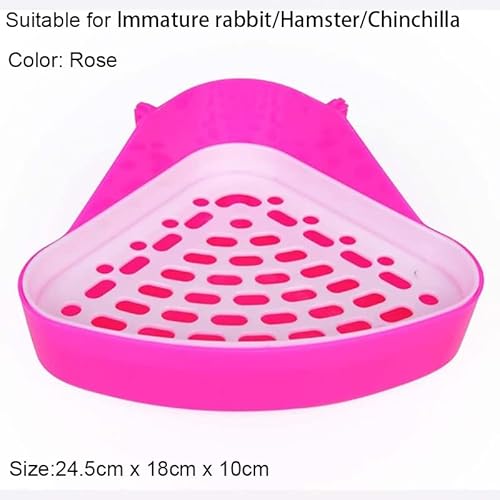 Katzenklo Hamster Haustier Katze Kaninchen Ecke WC Wurfsträucher Clean Indoor Pet Wurf Trainingsablage for kleine Tier Haustiere Katzentoilette (Color : 2, Size : As Your Options) von BinOxy