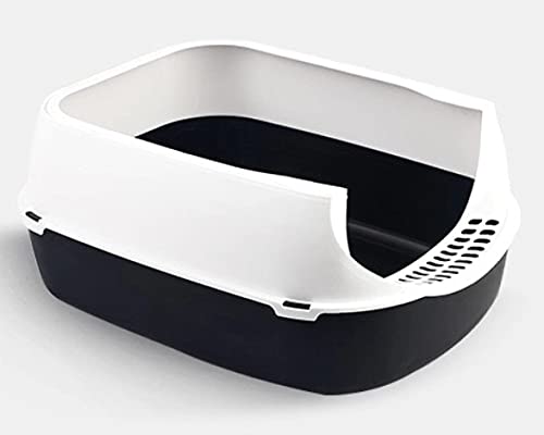 Katzenklo Volle geschlossene Katze Kunststoff streu Box Deodorant Katze kätzchen Anti Splash Toilette innen sauber Sand Schlaf Basin kats putzungsmittel Katzentoilette (Color : Semi-Closed Black, SI Katzenklo Volle geschlossene Katze Kunststoff streu Box Deodorant Katze kätzchen Anti Splash Toilette innen sauber Sand Schlaf Basin kats putzungsmittel Katzentoilette (Color : Semi-Closed Black, SI von BinOxy