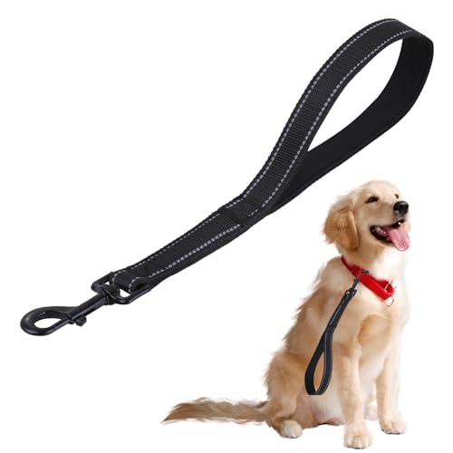 Hausleine FüR Hunde,Hundeleine GroßE Hunde,Leine,Hundeleine Kleine Leicht,KurzfüHrer Hund,Trainingsleine,Hausleine Hund,Kurzleine Kurze Leine, FüR GroßE Mittlere Und Kleine Schwarz von BinXiaoQin