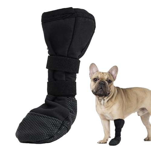 Hundesocken,Pfotenschutz Hund Verletzung,Hunde Schuhe Verhindern Lecken,Hundesocken Anti Rutsch,Hundeschuhe Wasserdicht,Strümpfe Verstellbaren,Socken für Hunde Nach Chirurgischen Eingriffen Wundschutz von BinXiaoQin