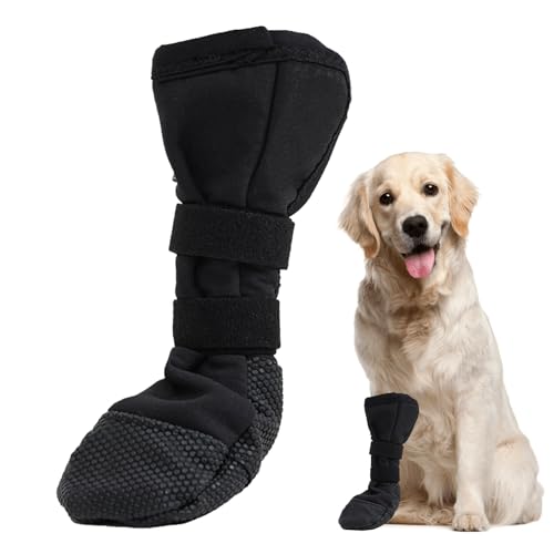Hundesocken,Pfotenschutz Hund Verletzung,Hunde Schuhe Verhindern Lecken,Hundesocken Anti Rutsch,Hundeschuhe Wasserdicht,Strümpfe Verstellbaren,Socken für Hunde Nach Chirurgischen Eingriffen Wundschutz von BinXiaoQin