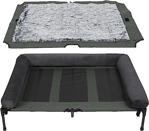 BingoPaw Hundeliege Outdoor Grosse Hunde: Erhöhtes Hundebett Haustierbett Sonnenliege für draussen Camping Garten XXL 130x90x18 cm BingoPaw Hundeliege Outdoor Grosse Hunde: Erhöhtes Hundebett Haustierbett Sonnenliege für draussen Camping Garten XXL 130x90x18 cm von BingoPaw