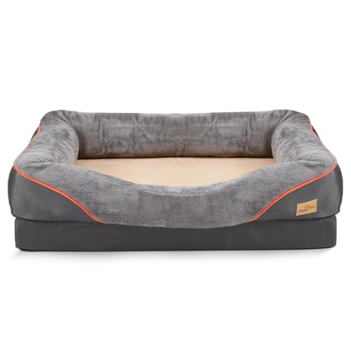 BingoPaw orthopädisches Hundebett für Hunde: 83x57 cm Hundebett Mittelgroße Hunde Hundesofa waschbar mit Schwammkissen - rutschfest Hundekorb grau BingoPaw orthopädisches Hundebett für Hunde: 83x57 cm Hundebett Mittelgroße Hunde Hundesofa waschbar mit Schwammkissen - rutschfest Hundekorb grau von BingoPaw