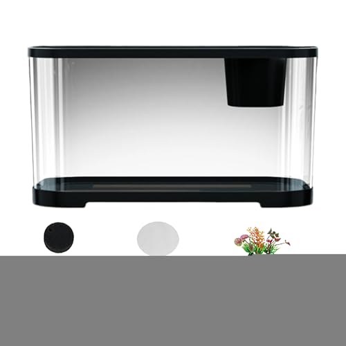 Biniveil Aquarium Fischbecken Komplettset | Kampffisch Aquarium - Komplettset Mit Zubehör Für Anfänger Erwachsene Guppys Quallen Kampffische Zimmer Schreibtisch Deko Biniveil Aquarium Fischbecken Komplettset | Kampffisch Aquarium - Komplettset Mit Zubehör Für Anfänger Erwachsene Guppys Quallen Kampffische Zimmer Schreibtisch Deko von Biniveil