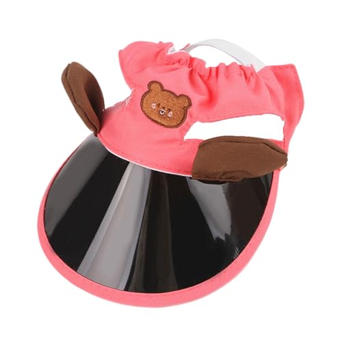 Biniveil Hund Sonnenschutzhut, Sonnenhut für Hunde | Kätzchen Caps | Pet Sun Protection Caps Verstellbare Reise Sport Hat Visor Sunbonnet Outfit für kleine Welpen von Biniveil