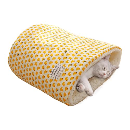 Biniveil Katzenbett Höhle Schlafsack | Winter Rundes Fassförmiges Katzennest - Rundes Fassförmiges warmes Haustiernest Tiefschlaf Haustiernest runde Eimerform Biniveil Katzenbett Höhle Schlafsack | Winter Rundes Fassförmiges Katzennest - Rundes Fassförmiges warmes Haustiernest Tiefschlaf Haustiernest runde Eimerform von Biniveil