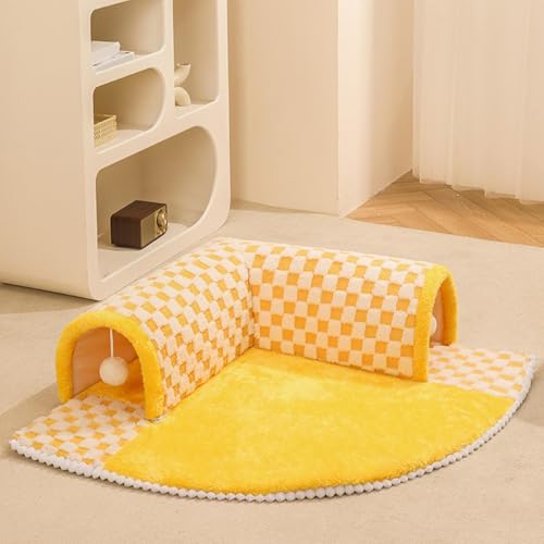 Biniveil Katzentunnel | Katzentunnelbett Für Wohnungskatzen | Waschbare Katzenbetthöhle | Katzenbetten Mit Plüschball | Haustier-Plüschbett Hundehaus Für Kätzchen, Frettchen, Welpen Biniveil Katzentunnel | Katzentunnelbett Für Wohnungskatzen | Waschbare Katzenbetthöhle | Katzenbetten Mit Plüschball | Haustier-Plüschbett Hundehaus Für Kätzchen, Frettchen, Welpen von Biniveil