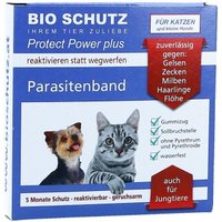 Bio Schutz Parasitenband Protect Power Plus Katze schwarz von Bio Schutz