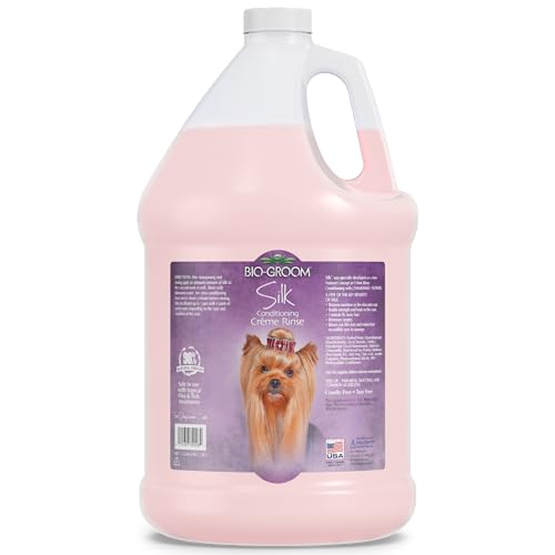BIO-GROOM - Silk Creme Rinse - Pflegespülung für Hunde und Welpen - Spendet Feuchtigkeit - Entfernt Verfilzungen - Rückstandsfreies Ausspülen - 3.8 L von Bio-groom