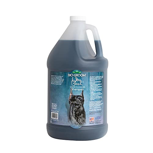 BIO-GROOM - Ultra Black Hundeshampoo - Für Dunkles Hundefell - Intensiviert Dunkles Fell - Verhindert Trockenheit - Mit Sojaprotein - 3,8 L von Bio-groom