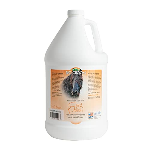 Bio-groom - Horse Coat Polish - Glanz Spray-On für Pferde - Glättet das Fell - Entfernt Verfilzungen - Für alle Fellfarben - Zum Aufsprühen - 3,8 L von Bio-groom