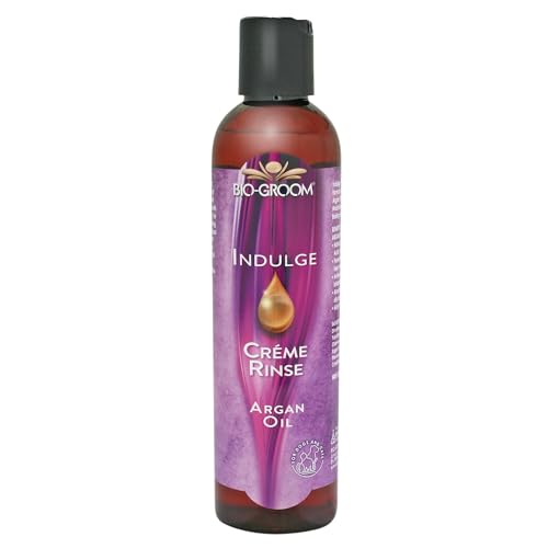 Bio-Groom - Indulge Argan Öl Conditioner - Hundespülung - Für extrem trockene oder schuppende Haut - Mit Vitamin E, Linolsäure und Omega-6-Fettsäuren - Hilft bei Entfilzung des Fells - 236 ml von Bio-groom