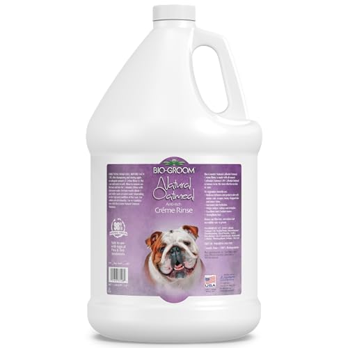 Bio-Groom - Natural Oatmeal Conditioner - Haferflocken Spülung - Hundespülung und Welpenspülung - Lindert Juckreiz und spendet Feuchtigkeit - pH-neutral und frei von Parabenen - 3.8 L von Bio-groom