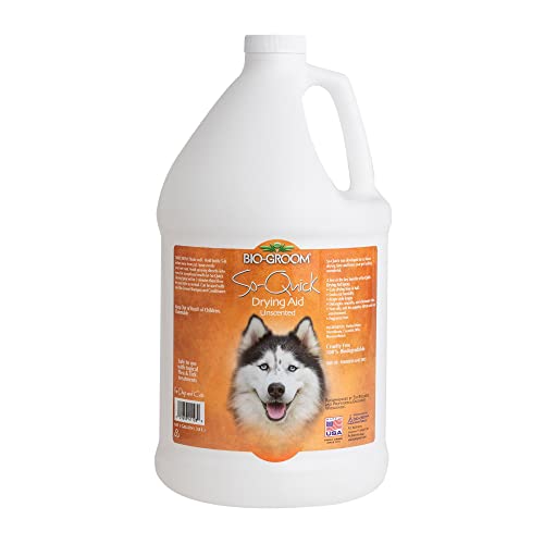 Bio-groom - Schnelltrocknungsspray - Hundespray - Entwirrungsspray für Hunde - Unparfümiert und frei von Tierquälerei - 3.8 l von Bio-groom