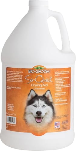 Bio-groom - Schnelltrocknungsspray - Hundespray - Entwirrungsspray für Hunde - Unparfümiert und frei von Tierquälerei - 3.8 l von Bio-groom