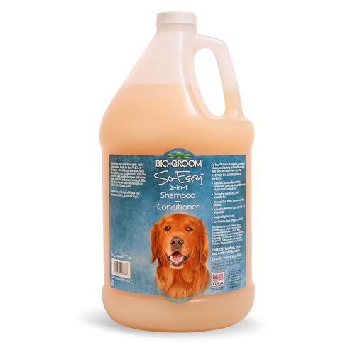 Bio-Groom So Easy 2 in 1 Shampoo & Conditioner - Dog & Puppy Shampoo and Conditioner, Detangling Dog Wash for Grooming, Soap Free, 12:1 Concentration - Refreshing Fruit Scent - 3.8 L Bio-Groom So Easy 2 in 1 Shampoo & Conditioner - Dog & Puppy Shampoo and Conditioner, Detangling Dog Wash for Grooming, Soap Free, 12:1 Concentration - Refreshing Fruit Scent - 3.8 L von Bio-groom