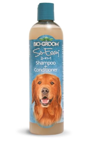 Bio-Groom So Easy 2 in 1 Shampoo & Conditioner - Dog & Puppy Shampoo and Conditioner, Detangling Dog Wash for Grooming, Soap Free, 12:1 Concentration - Refreshing Fruit Scent - 355 ml Bio-Groom So Easy 2 in 1 Shampoo & Conditioner - Dog & Puppy Shampoo and Conditioner, Detangling Dog Wash for Grooming, Soap Free, 12:1 Concentration - Refreshing Fruit Scent - 355 ml von Bio-groom
