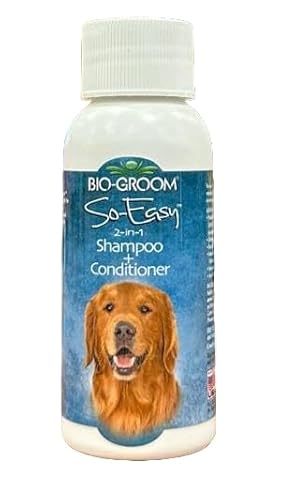Bio-Groom So Easy 2 in 1 Shampoo & Conditioner - Dog & Puppy Shampoo and Conditioner, Detangling Dog Wash for Grooming, Soap Free, 12:1 Concentration - Refreshing Fruit Scent - 59 ml Bio-Groom So Easy 2 in 1 Shampoo & Conditioner - Dog & Puppy Shampoo and Conditioner, Detangling Dog Wash for Grooming, Soap Free, 12:1 Concentration - Refreshing Fruit Scent - 59 ml von Bio-groom