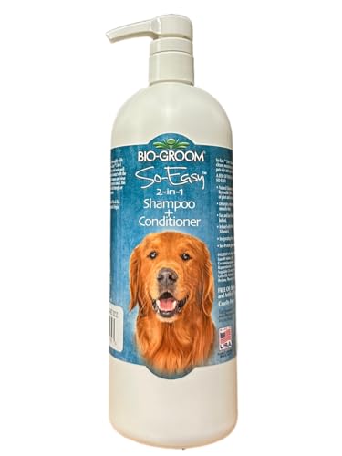 Bio-Groom So Easy 2 in 1 Shampoo & Conditioner - Dog & Puppy Shampoo and Conditioner, Detangling Dog Wash for Grooming, Soap Free, 12:1 Concentration - Refreshing Fruit Scent - 946 ml Bio-Groom So Easy 2 in 1 Shampoo & Conditioner - Dog & Puppy Shampoo and Conditioner, Detangling Dog Wash for Grooming, Soap Free, 12:1 Concentration - Refreshing Fruit Scent - 946 ml von Bio-groom