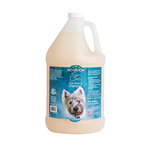 Bio-groom - Tiefenreinigendes Hundeshampoo - Verleiht Glanz und stärkt das Haar - Bis zu 1482 Hundewäschen - Frei von Parabenen und Silikonen - Tierversuchsfrei und Seifenfrei - 3,8 l von Bio-groom