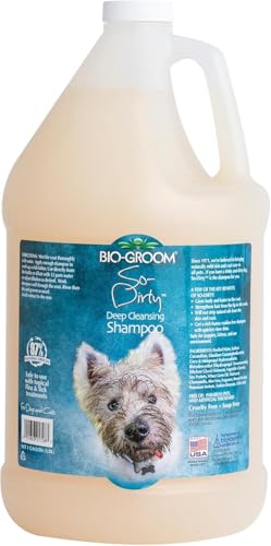 Bio-groom - Tiefenreinigendes Hundeshampoo - Verleiht Glanz und stärkt das Haar - Bis zu 1482 Hundewäschen - Frei von Parabenen und Silikonen - Tierversuchsfrei und Seifenfrei - 3,8 l von Bio-groom