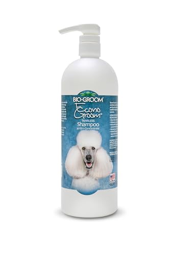 Bio-groom - Econo-Groom - Hochkonzentriertes Hundeshampoo und Welpenshampoo - Konzentriert 30:1 - Mild, Hypoallergen, Tränenfrei - Verleiht Fülle und Glanz - 946 ml von Bio-groom