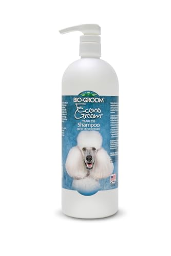 Bio-Groom - Econo-Groom - Hochkonzentriertes Hundeshampoo und Welpenshampoo - Konzentriert 30:1 - Mild, Hypoallergen, Tränenfrei - Verleiht Fülle und Glanz - 946 ml von Bio-groom
