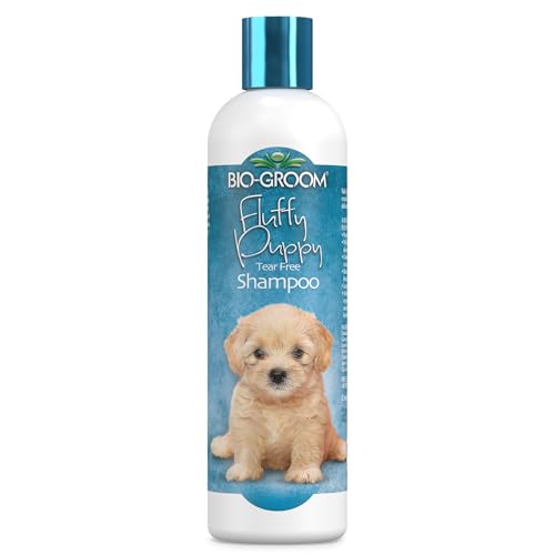 BIO-GROOM - Fluffy Puppy Hundeshampoo - Welpensicheres Shampoo - Speziell für empfindliche Haut und zartes Fell von Welpen - Mildes, rückstandsfreies, tränenfreies Welpenshampoo - 354 ml von Bio-groom