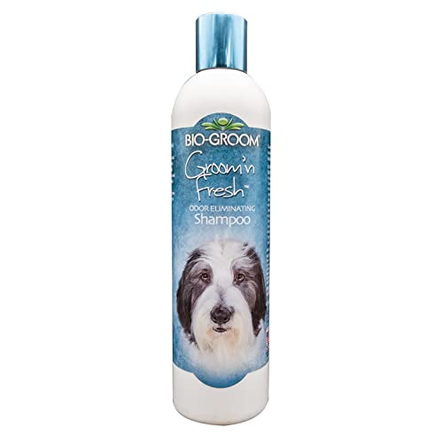 BIO-GROOM - Groom'n Fresh Shampoo - Geruchsentfernendes Hundeshampoo - Rückstandsfreies und schnelles Ausspülen - Mit Sojaprotein - Sulfatfreies Hundeshampoo - 355 ml von Bio-groom