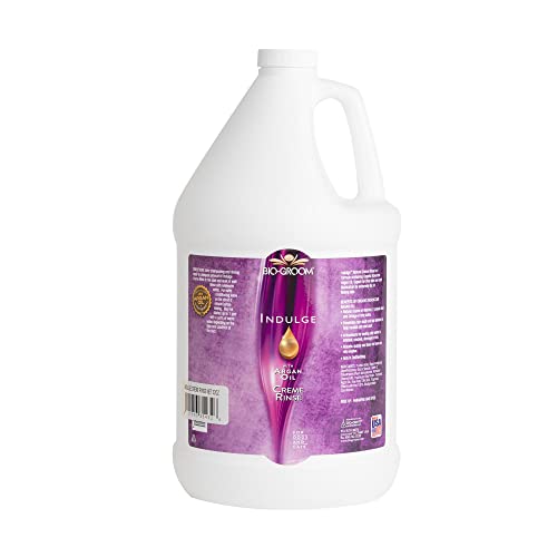 Bio-Groom - Indulge Argan Öl Conditioner - Hundespülung - Für extrem trockene oder schuppende Haut - Mit Vitamin E, Linolsäure und Omega-6-Fettsäuren - Hilft bei Entfilzung des Fells - 3.8 L von Bio-groom