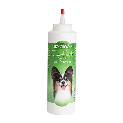 Bio-groom - Ohrenpflege Pulver für Hunde - Hundezubehör - Für Fellpflege der Hundeohren - Erleichtert Haarentfernung im Gehörgang - Mit Trichterspitze - 85 g von Bio-groom