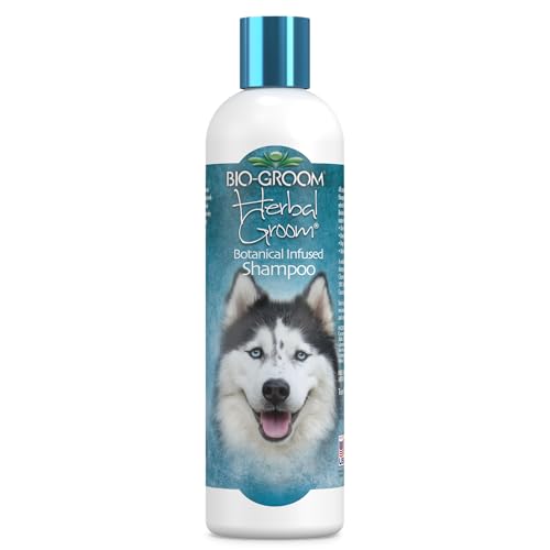 BIO-GROOM - Herbal Groom - Natürliches Kräutershampoo - Hundeshampoo und Welpenshampoo - Mit 8 reinen Pflanzenextrakten - Für Lang- und Kurzhaarige Rassen - Frei von Parabenen - 355 ml von Bio-groom