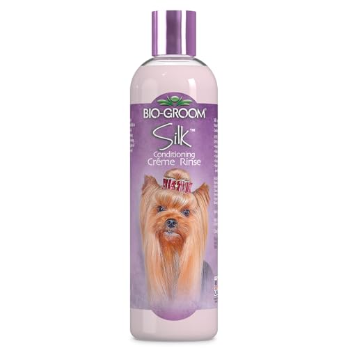 Bio-Groom - Silk Creme Hundespülung - Feuchtigkeitsspendende Pflegespülung - Hundezubehör für empfindliche Haut - Tierversuchsfrei, ohne Parabane, Silikone und gängigen Allergenen - 355 ml von Bio-groom