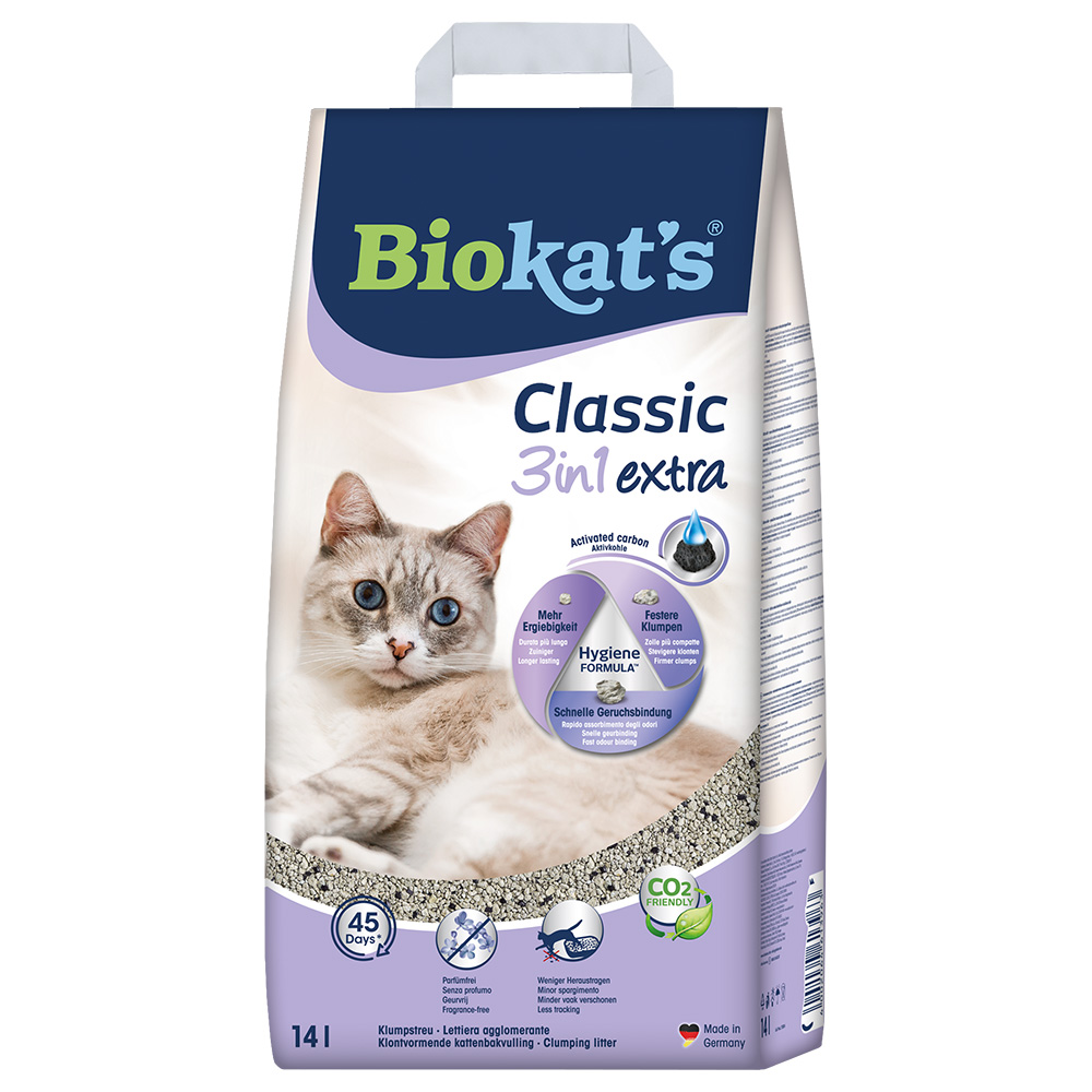 Biokat´s Classic 3in1 Extra Katzenstreu - 14 l von BioKat's