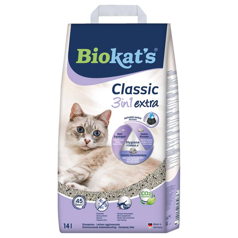 Biokat´s Classic 3in1 Extra Katzenstreu - 14 l von BioKat's