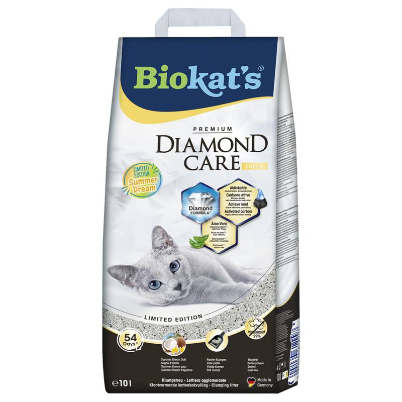 Biokat´s Diamond Care Fresh Summer Dream Katzenstreu - Sparpaket: 2 x 10 l von BioKat's