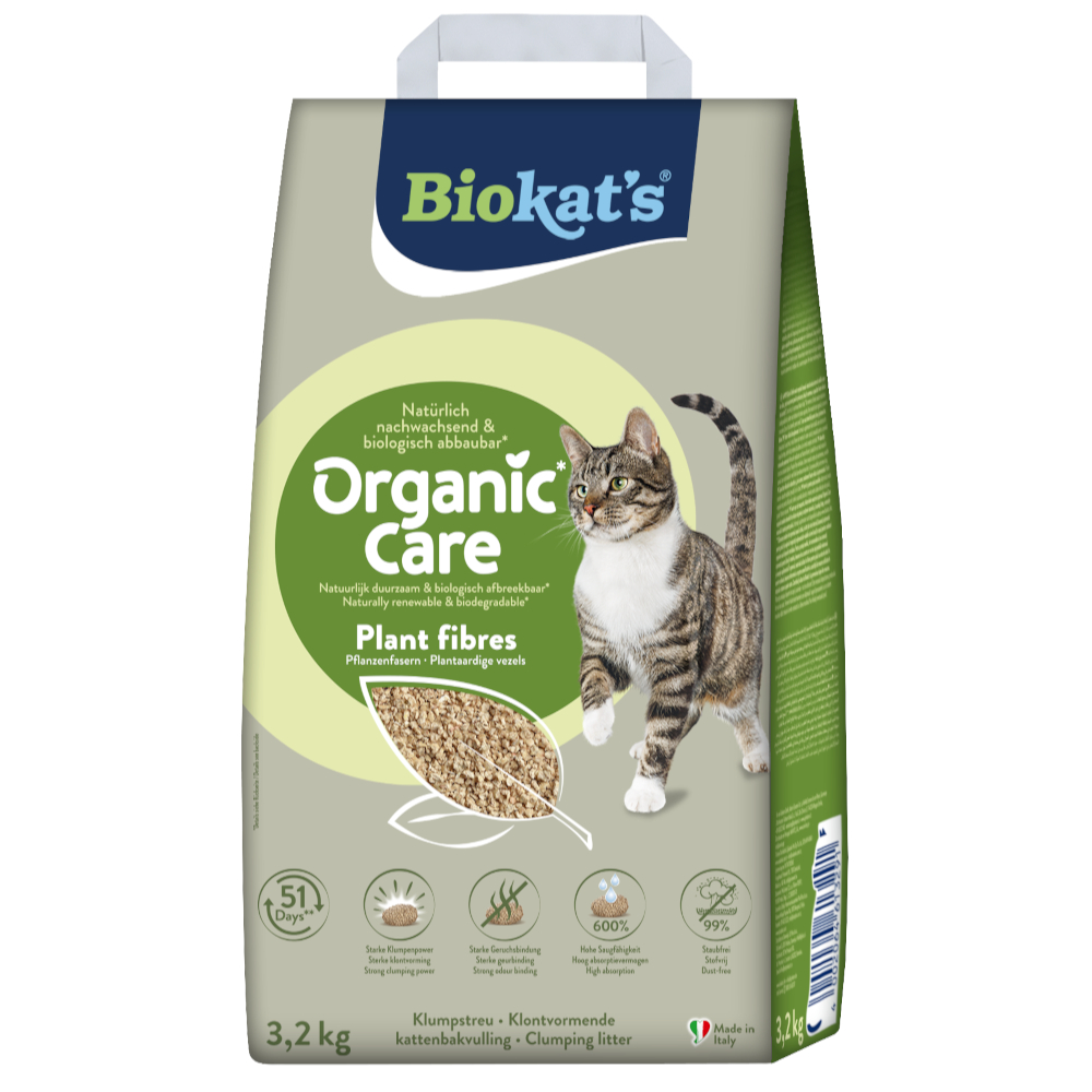 Biokat's Organic Care Pflanzenfasern - 8 l (ca. 3,2 kg) von BioKat's