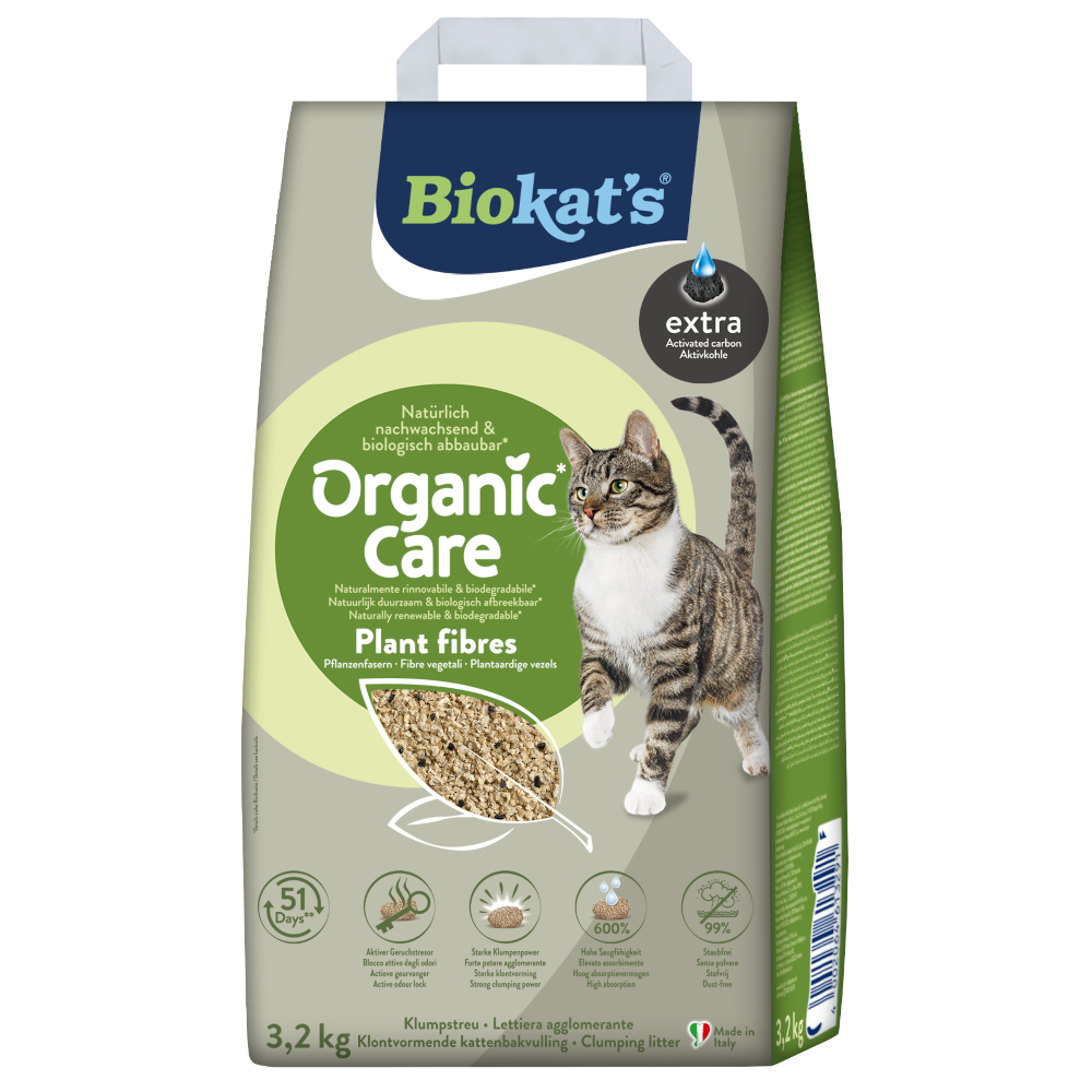 Biokat's Organic Care Plant Fibres Extra - 3,2 kg (8 L) von BioKat's