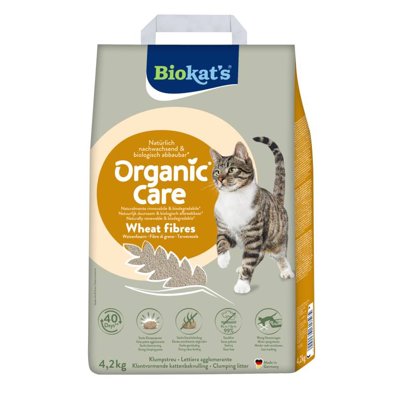 Biokat's Organic Care Wheat Fibres Katzenstreu - 4,2 kg Biokat's Organic Care Wheat Fibres Katzenstreu - 4,2 kg von BioKat's