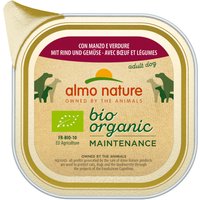 Sparpaket Almo Nature BioOrganic Maintenance 12 x 100 g - Mix (Bio Kalb & Bio Gemüse, Bio Rind & Bio Gemüse) von Almo Nature BioOrganic