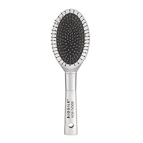 BioSilk Doppelseitige Nadel- und Borstenbürste für Hunde, entfernt Matten, Verfilzungen und lose Haare mit minimalem Aufwand und Komfort, geeignet für lang- oder kurzhaarige Hunde BioSilk Doppelseitige Nadel- und Borstenbürste für Hunde, entfernt Matten, Verfilzungen und lose Haare mit minimalem Aufwand und Komfort, geeignet für lang- oder kurzhaarige Hunde von BioSilk